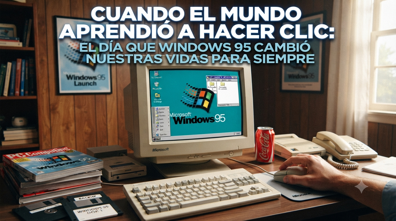 Cuándo el mundo aprendió a hacer clic: El día que Windows 95, cambió nuestras vidas para siempre.