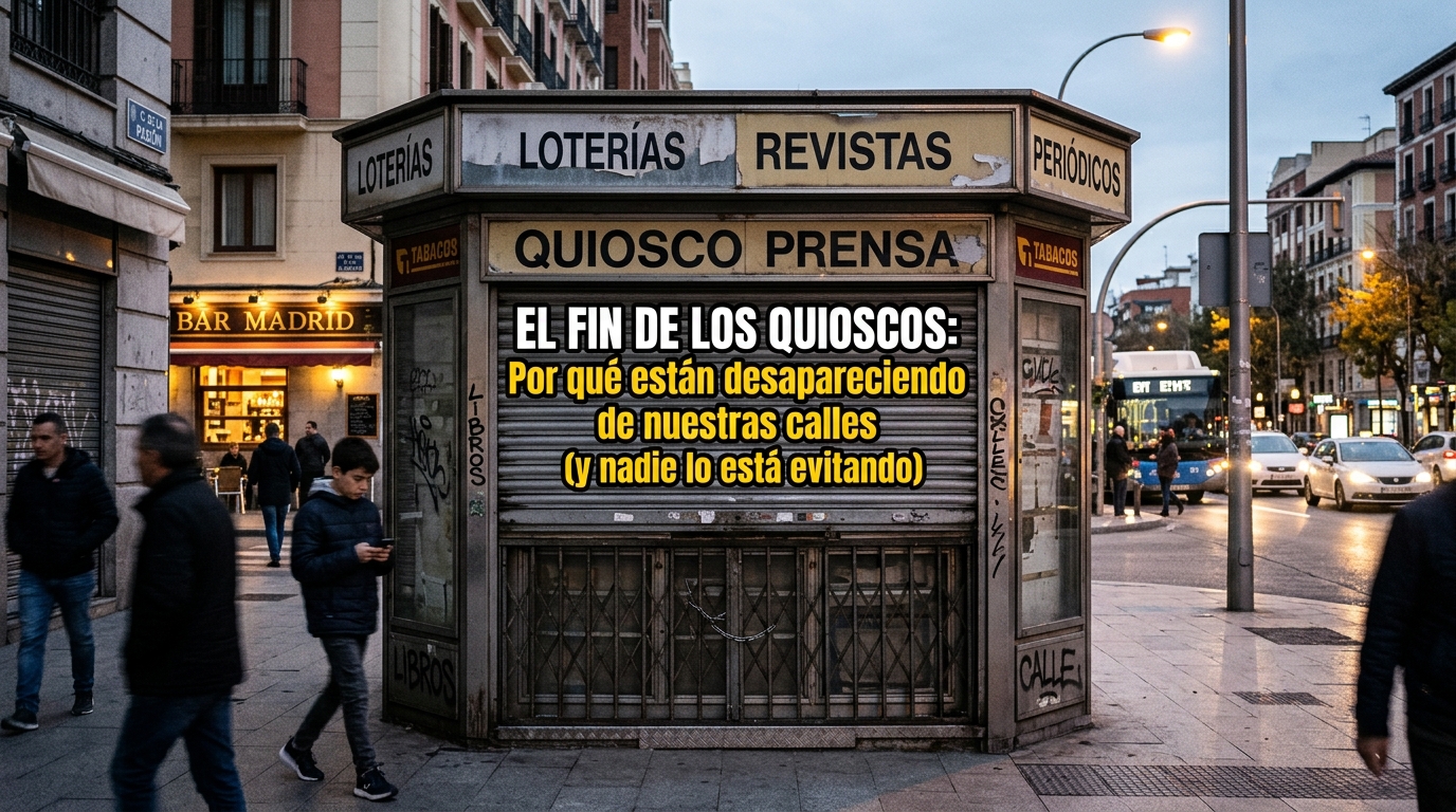 El fin de los quioscos: Por qué están desapareciendo de nuestras calles, y nadie lo está impidiendo.
